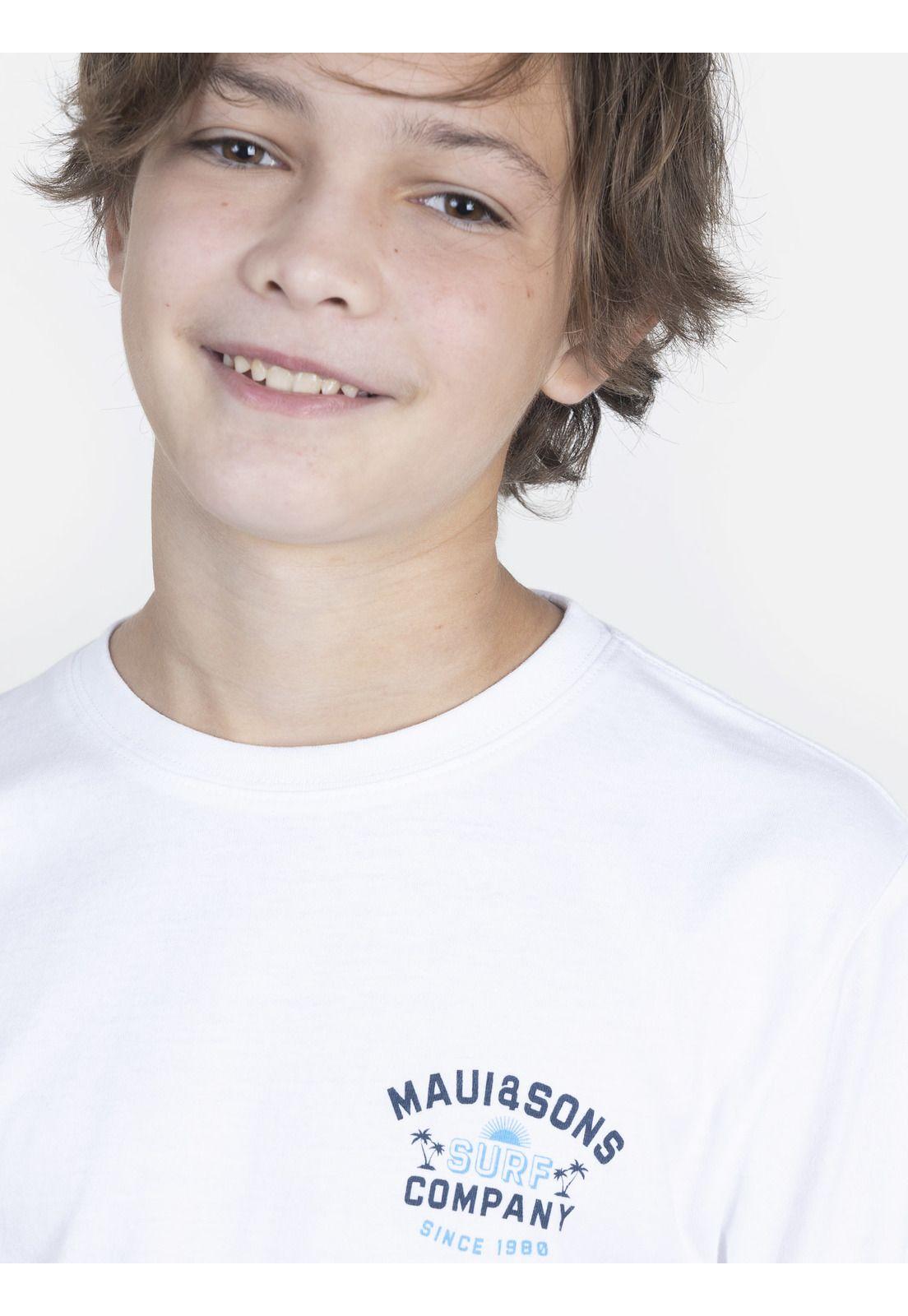 Polera Juvenil SUN DAY LS TEE Blanco Maui and Sons-2