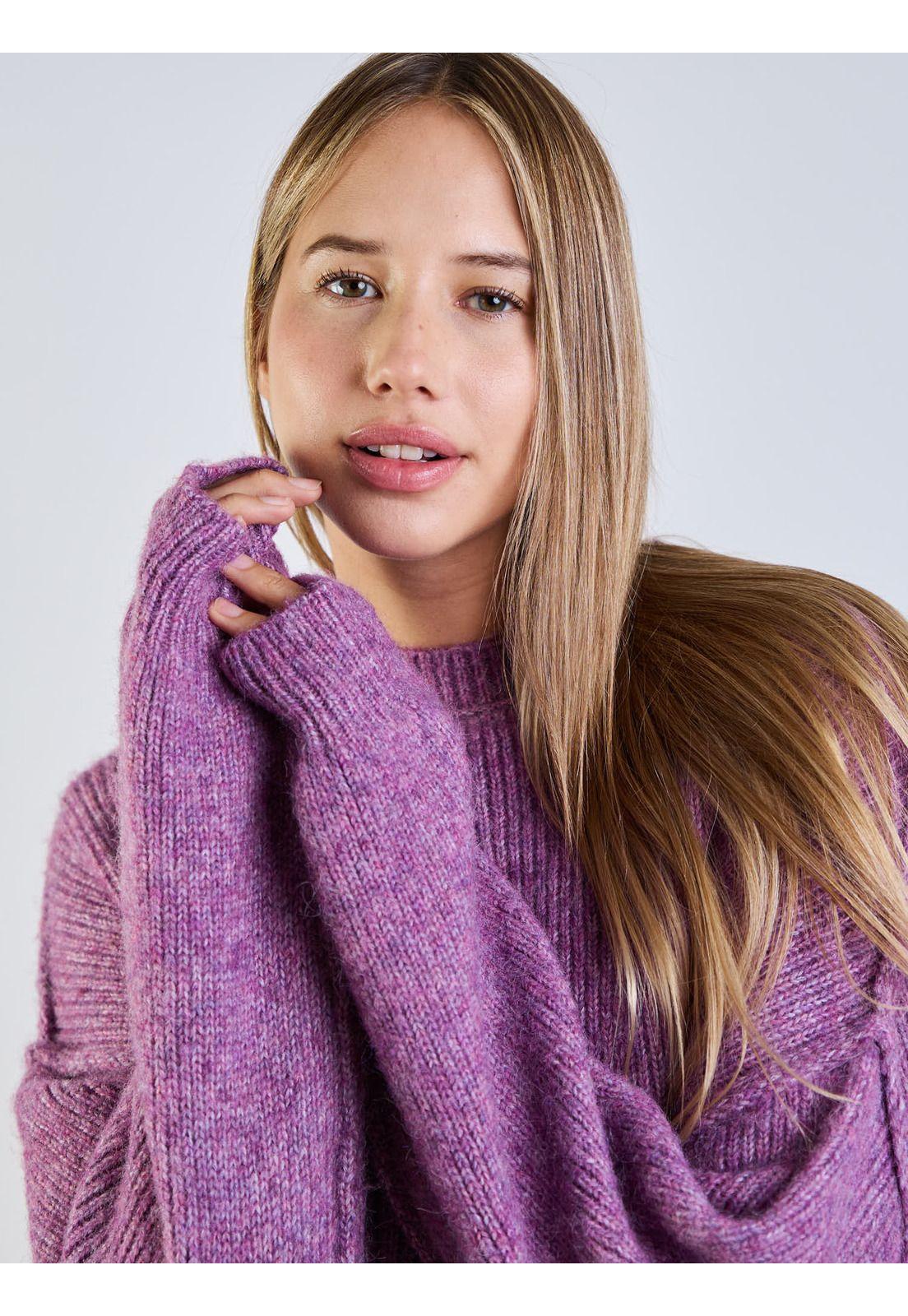 Sweater Luna Morado Mujer Maui And Sons-3