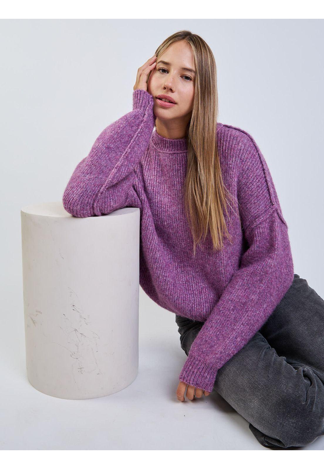 Sweater Luna Morado Mujer Maui And Sons-5