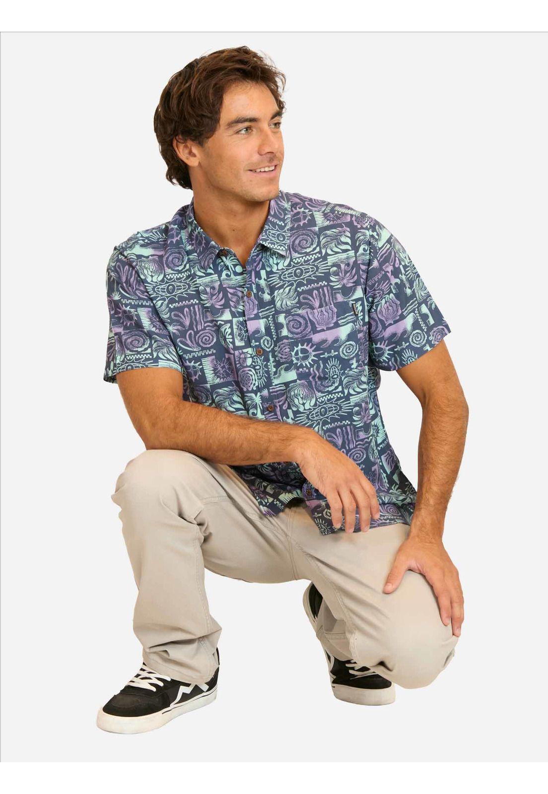 Camisa MC Makiro Multicolor Hombre Maui And Sons-3