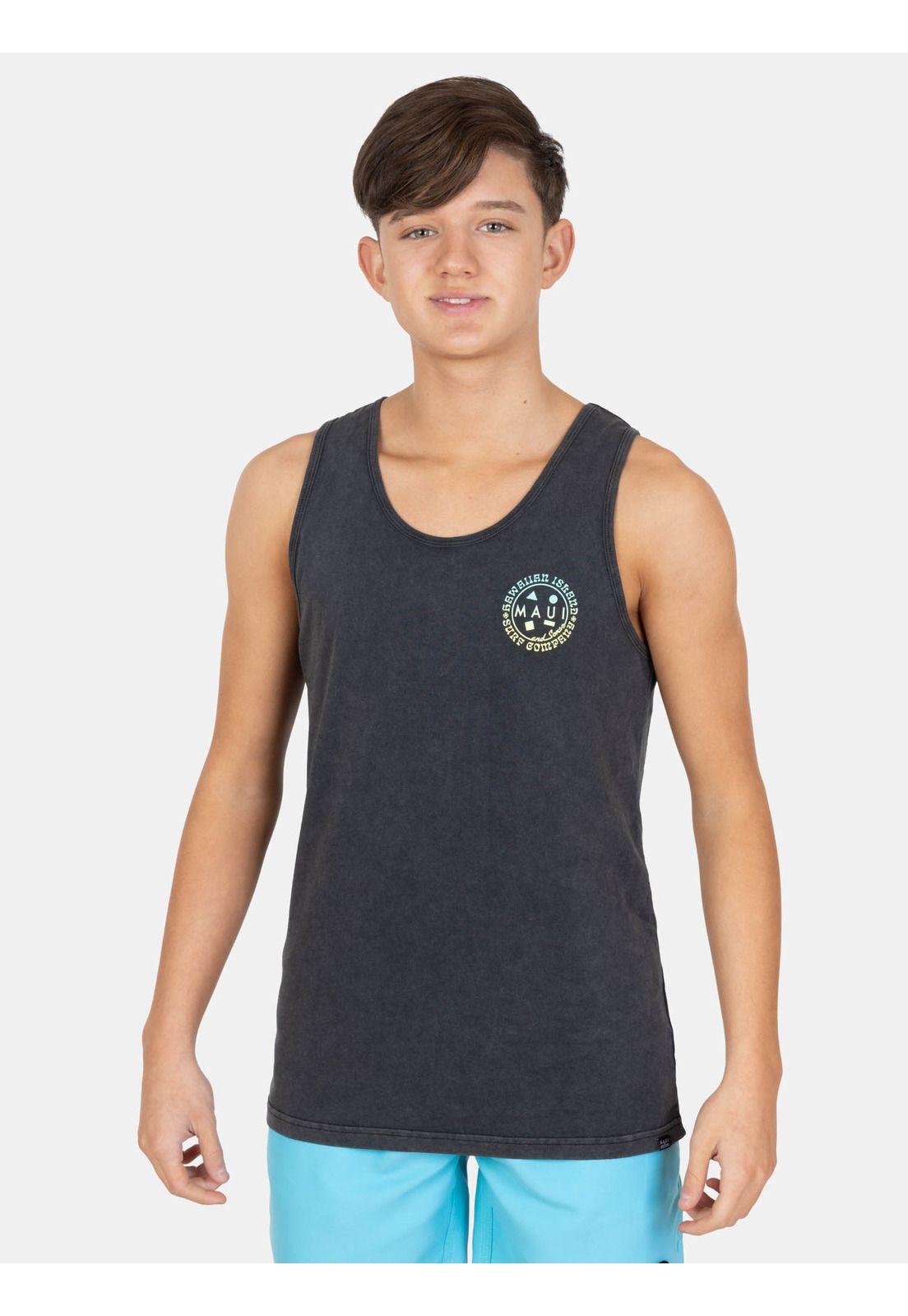 Polera SM Gliderz Negro Infantil Maui And Sons-0
