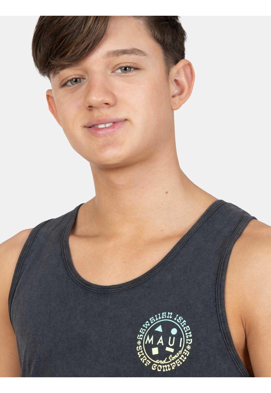 Polera SM Gliderz Negro Infantil Maui And Sons-2