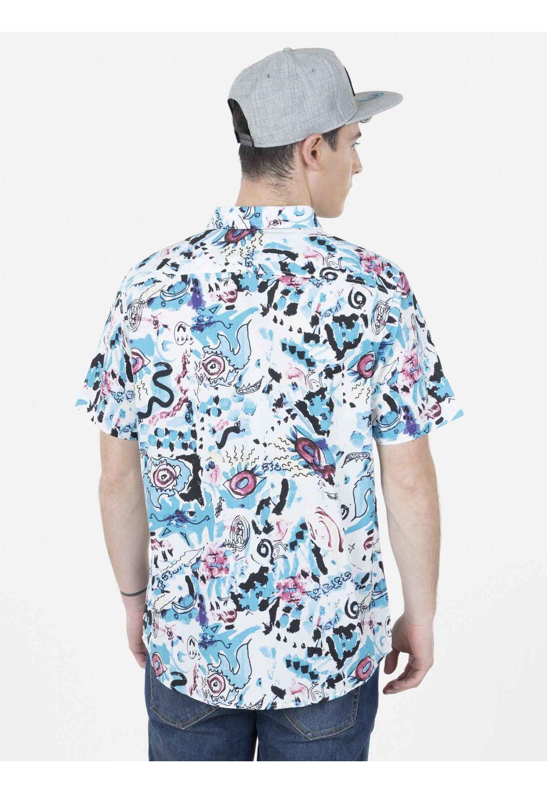 Camisa COLLAGE ART Hombre Multicolor Maui and Sons-3