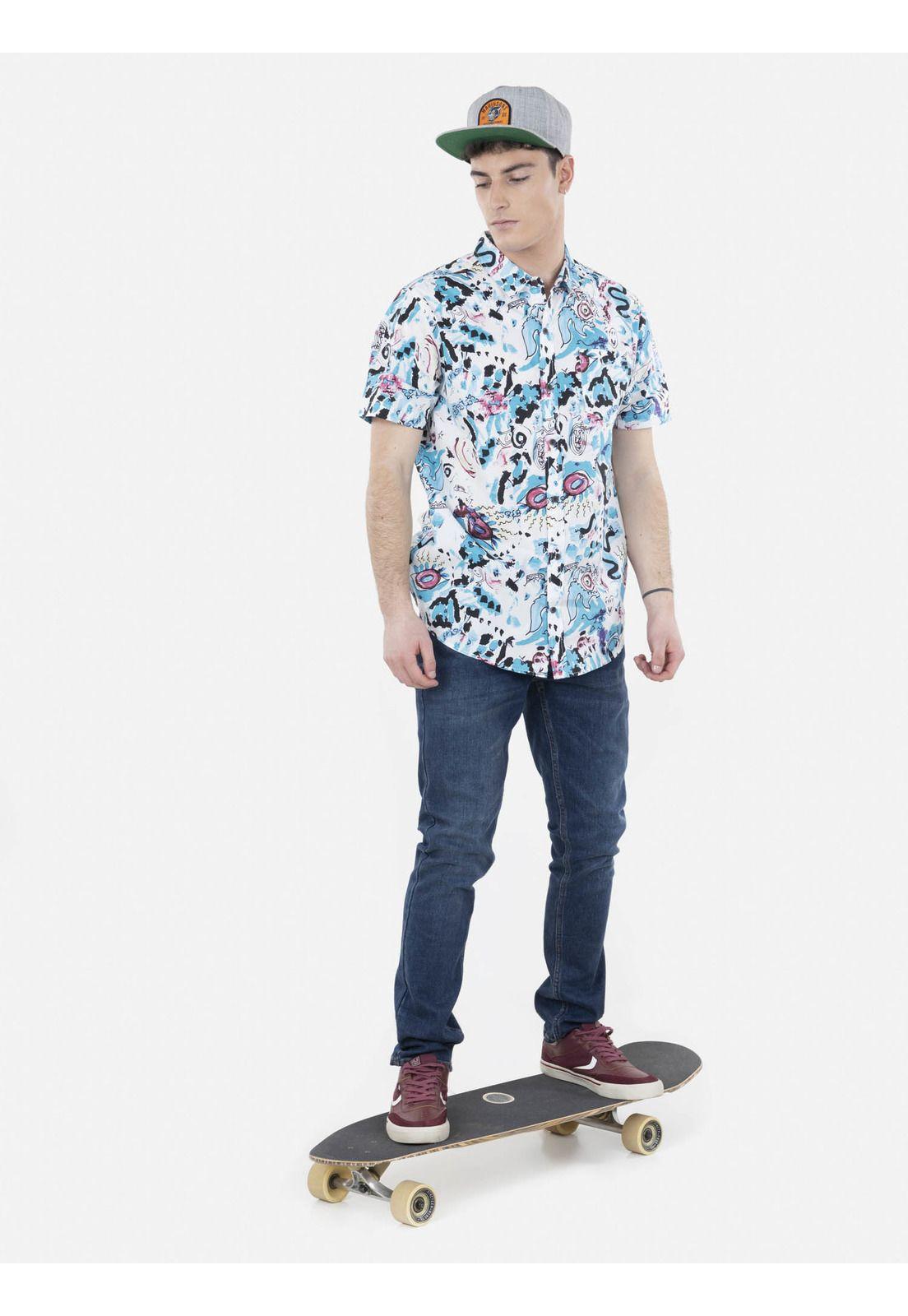 Camisa COLLAGE ART Hombre Multicolor Maui and Sons-4