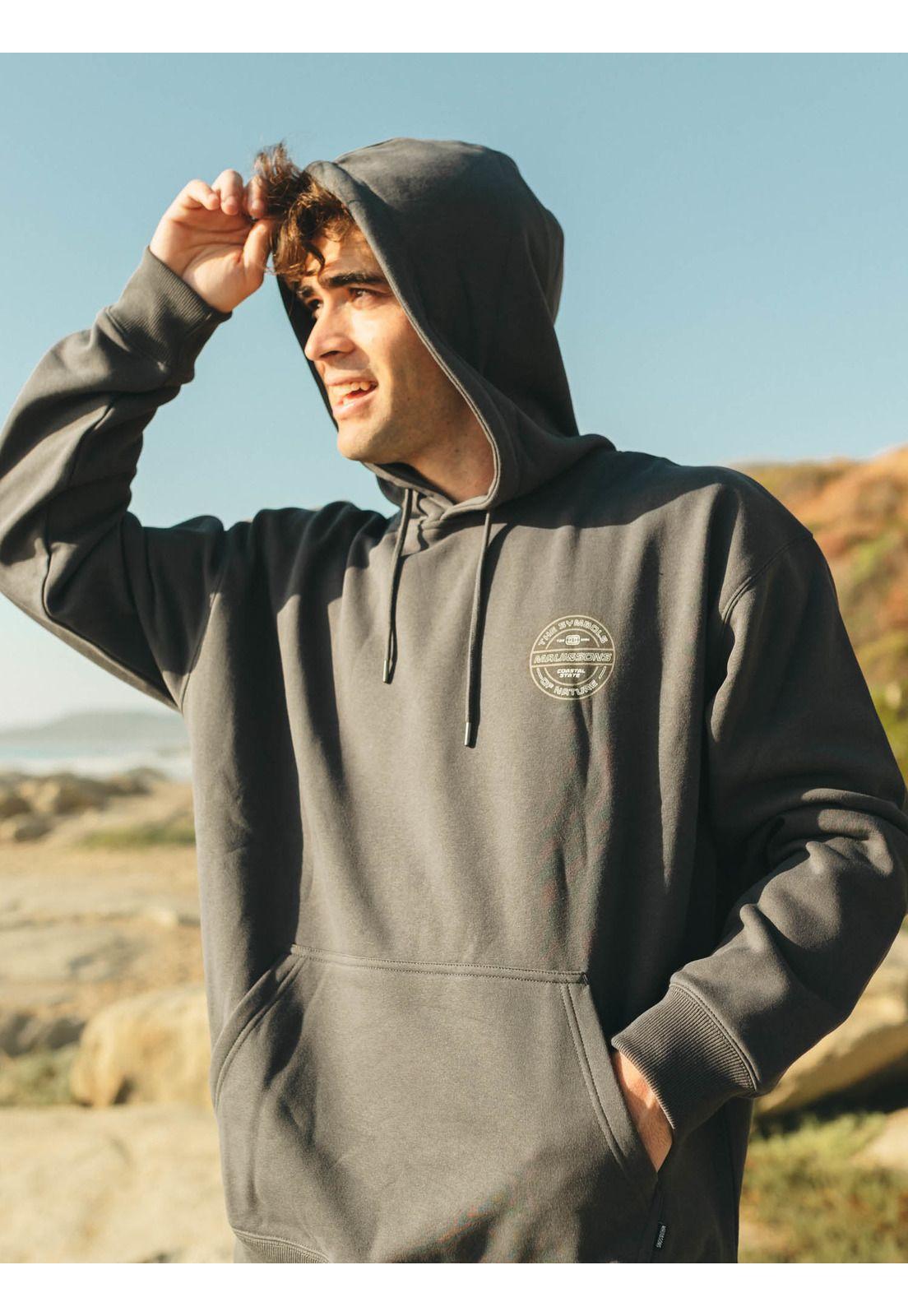 Poleron Canguro Coastal State Gris Hombre Maui And Sons-0