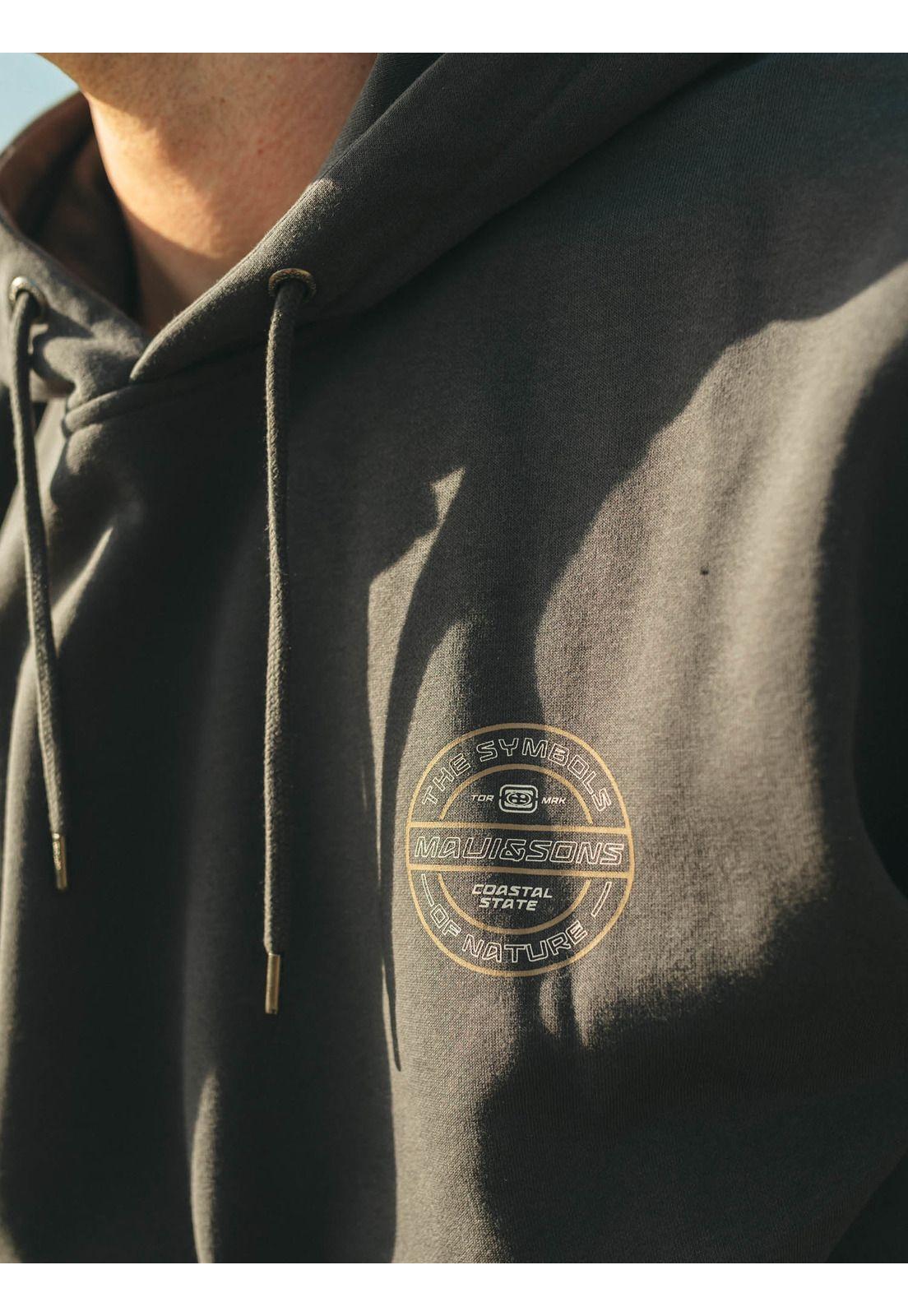 Poleron Canguro Coastal State Gris Hombre Maui And Sons-1