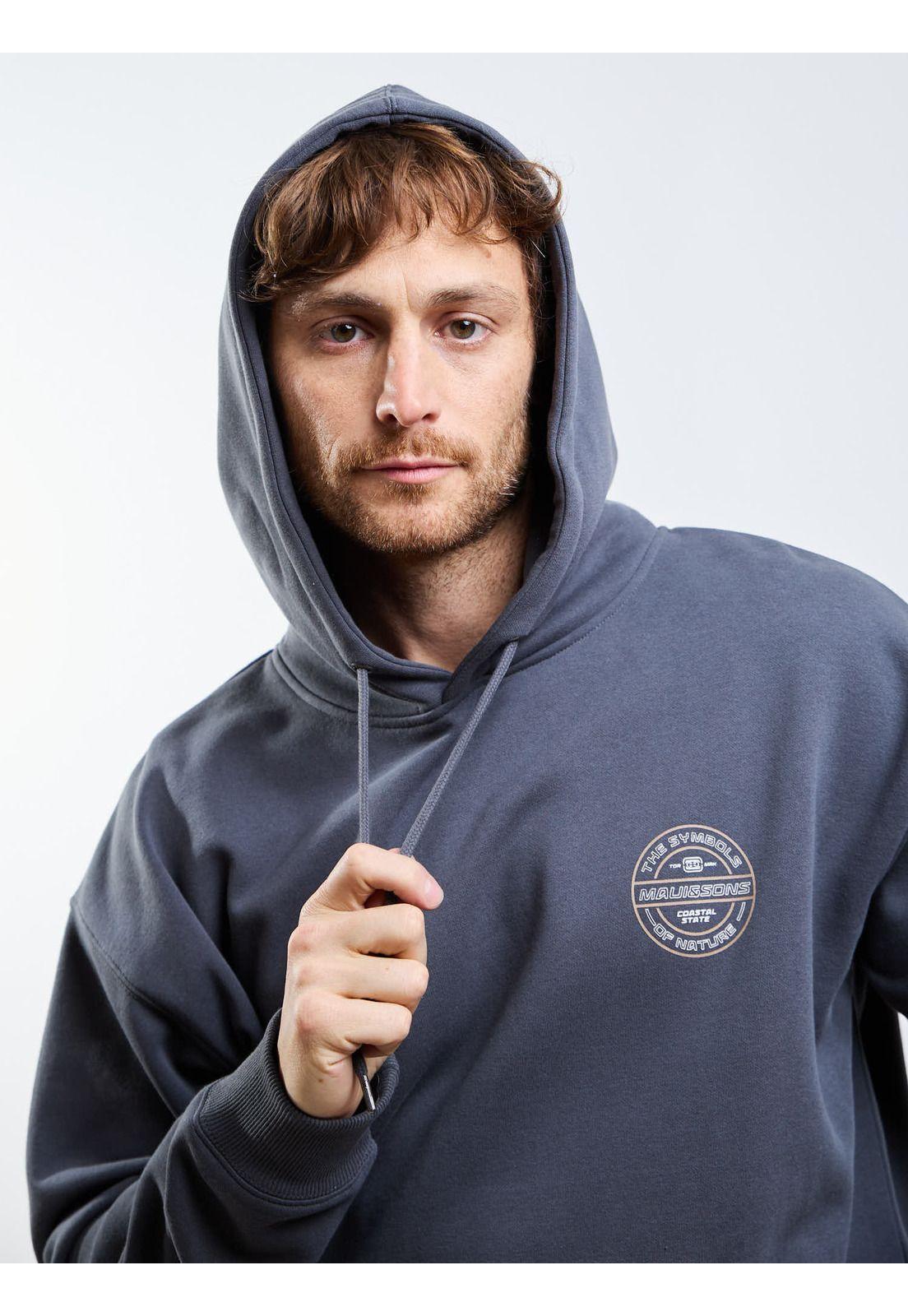 Poleron Canguro Coastal State Gris Hombre Maui And Sons-7