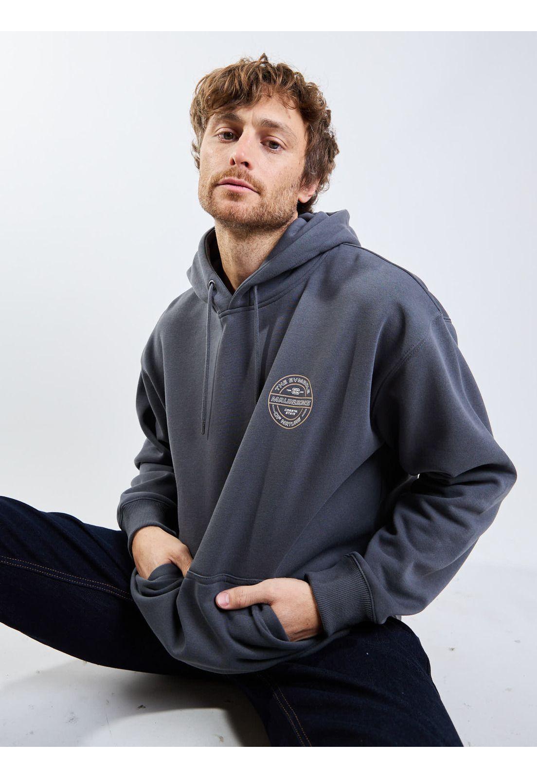 Poleron Canguro Coastal State Gris Hombre Maui And Sons-8