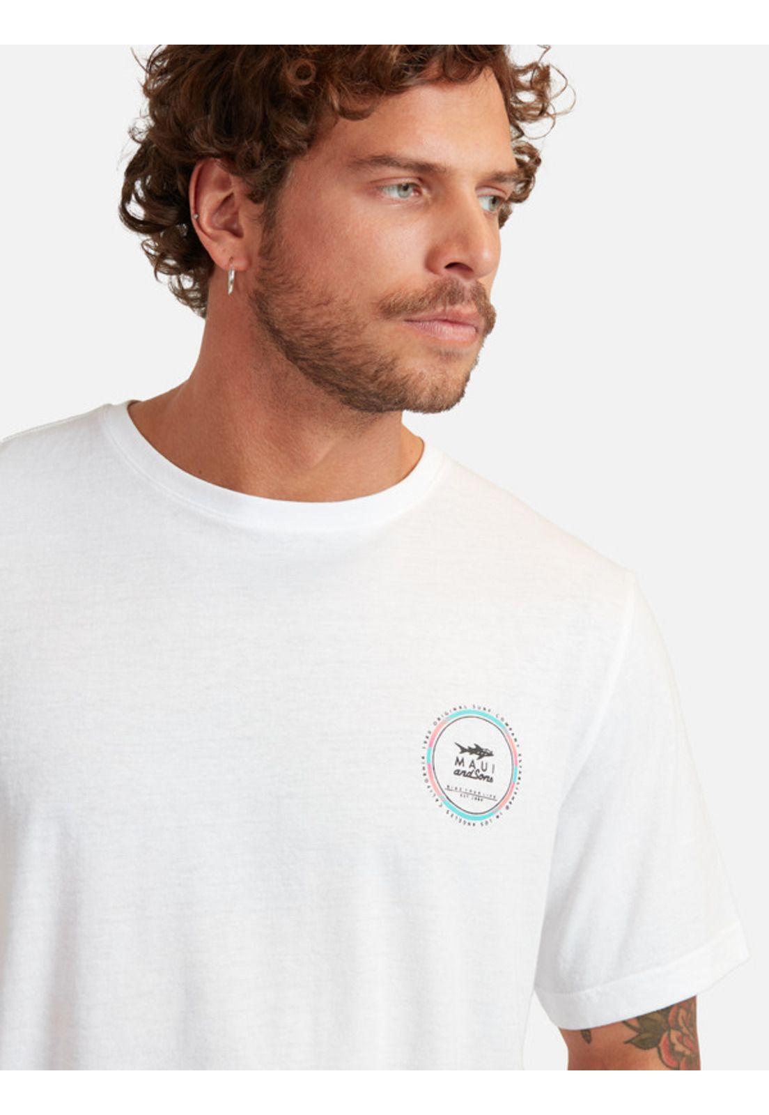 Polera Cyber Maui Hombre Blanco Maui And Sons-2