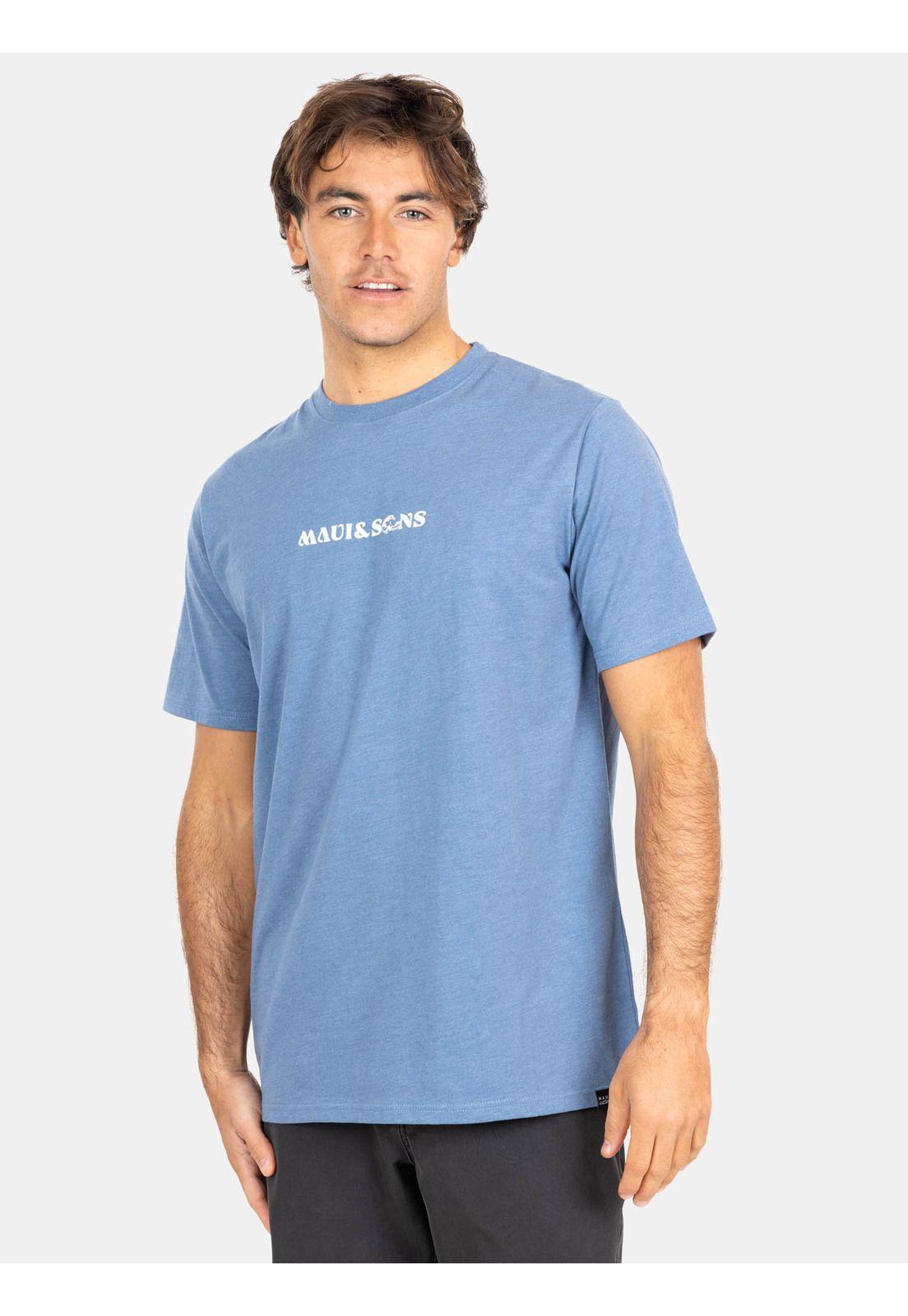 Polera MC Mel Graphic Celeste Hombre Maui And Sons-0