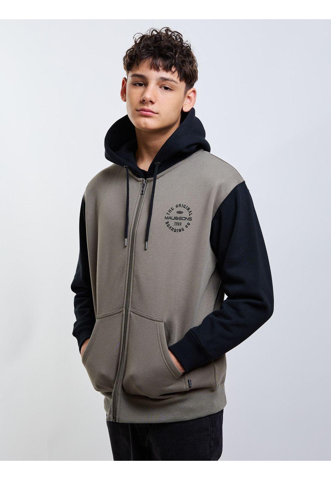 Poleron FZ Roam Verde Infantil Maui And Sons-5