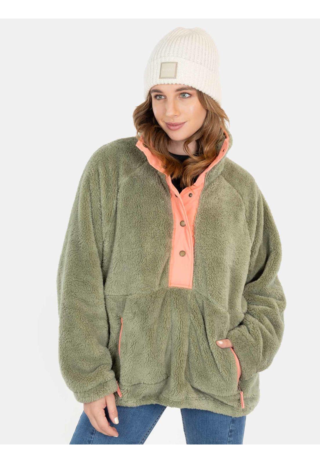 Poleron Chiporro Garden Verde Mujer Maui And Sons-0