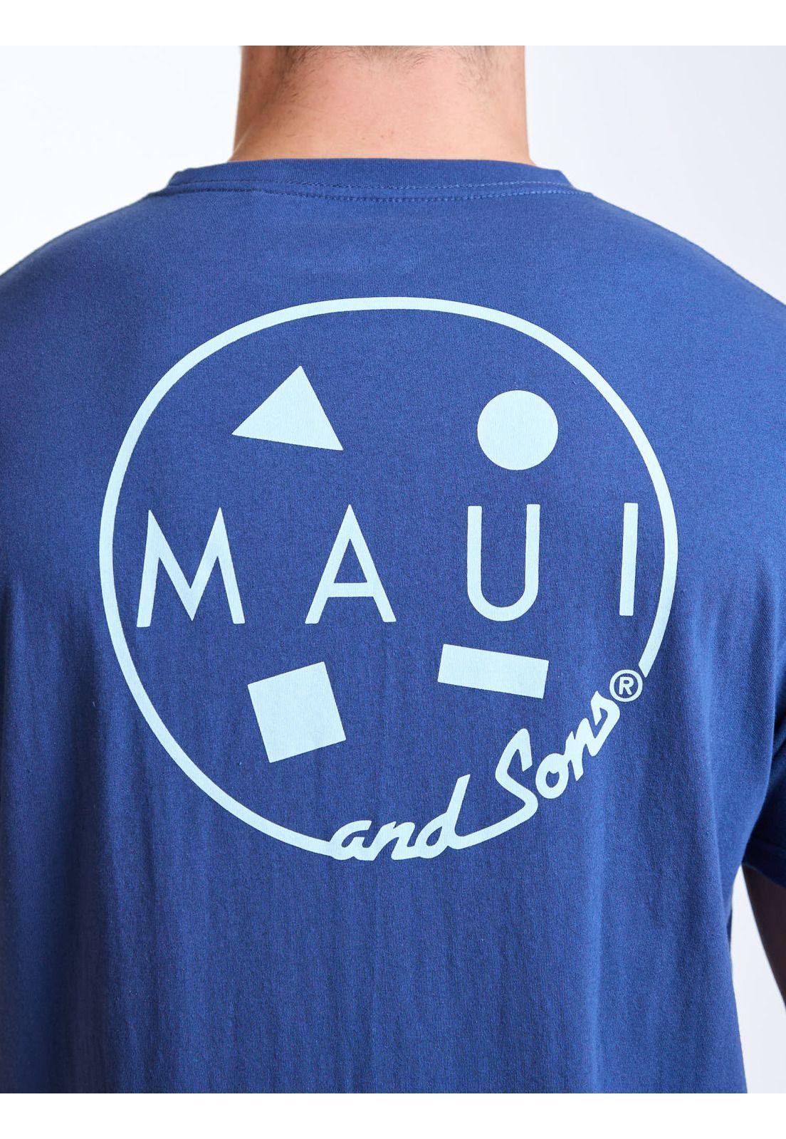 Polera MC Palms Azul Hombre Maui and Sons-3