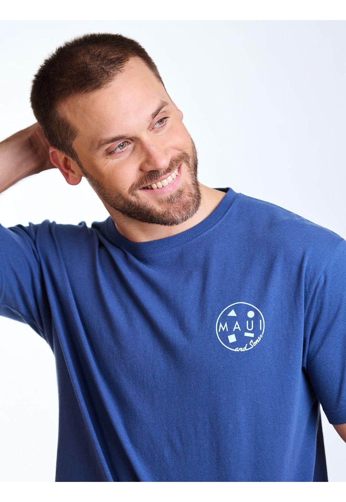 Polera MC Palms Azul Hombre Maui and Sons-4