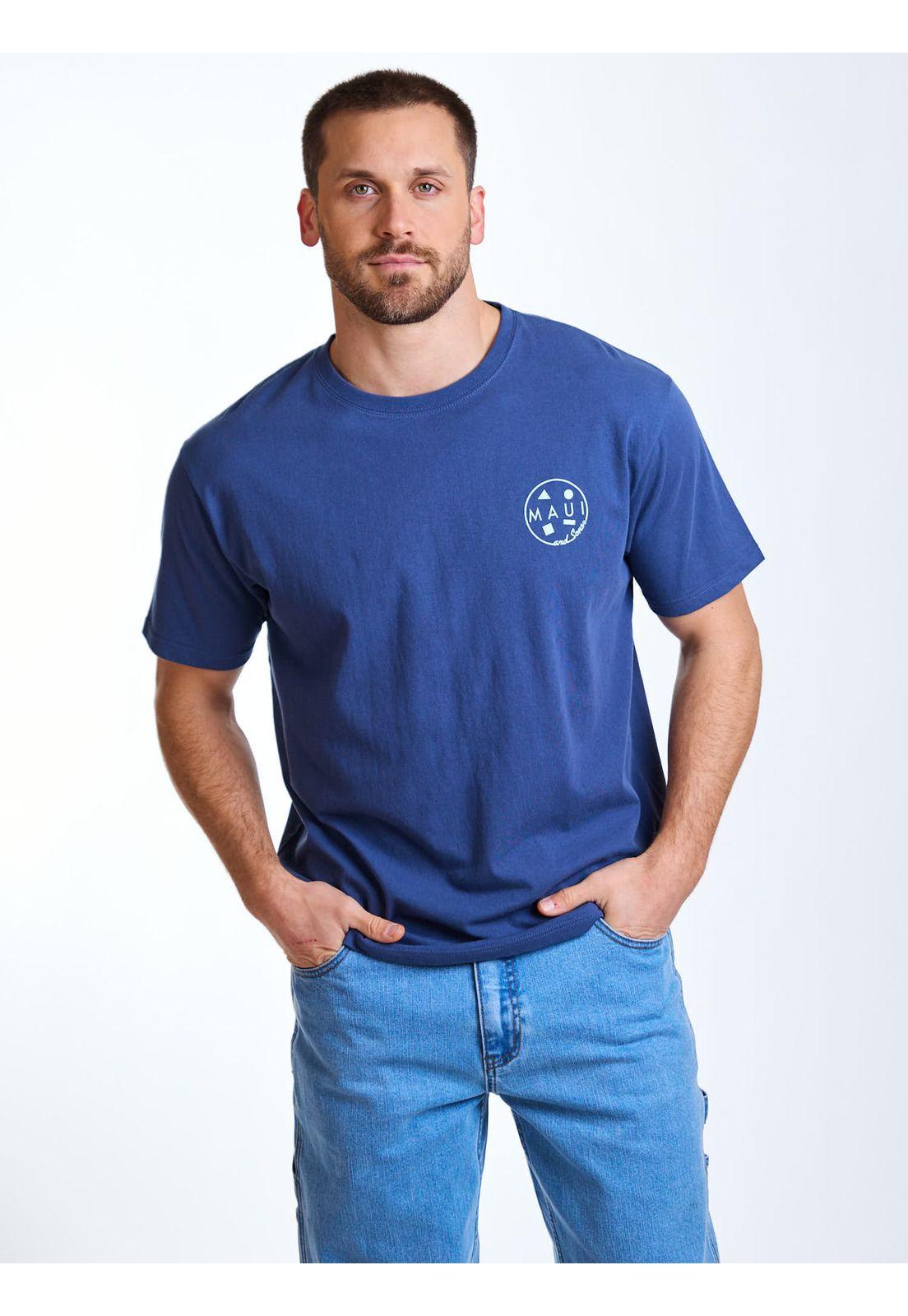 Polera MC Palms Azul Hombre Maui and Sons-5