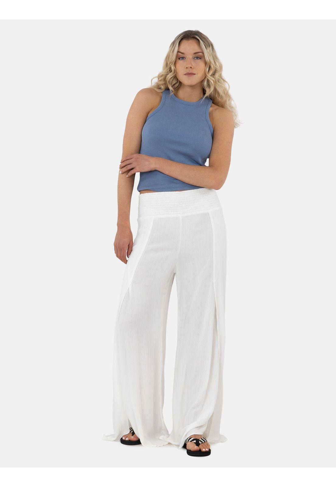 Pantalón Zuna Blanco Mujer Maui And Sons-3