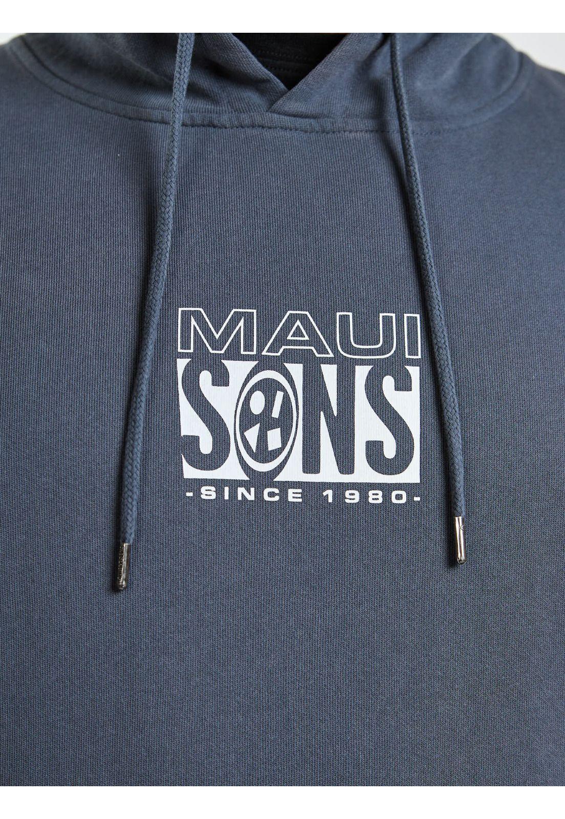 Poleron Canguro Wave Gris Hombre Maui and Sons-4