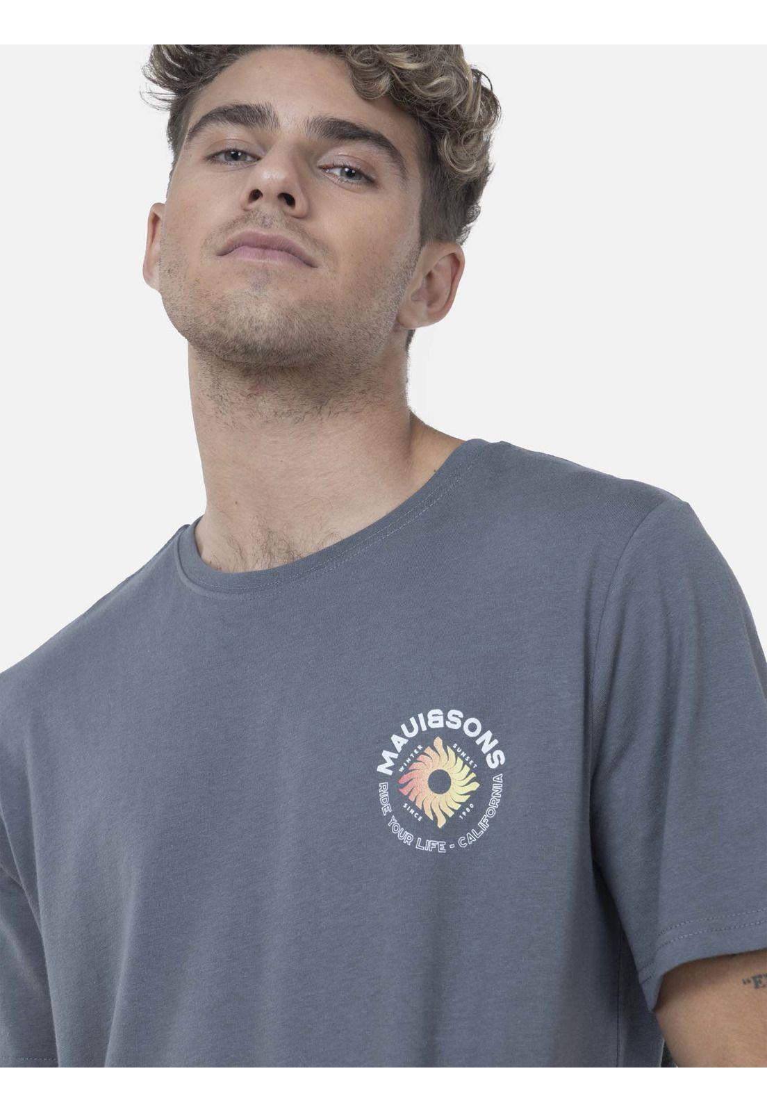 Polera Hombre ELEMENTAL SUN SS TEE Gris Maui and Sons-2
