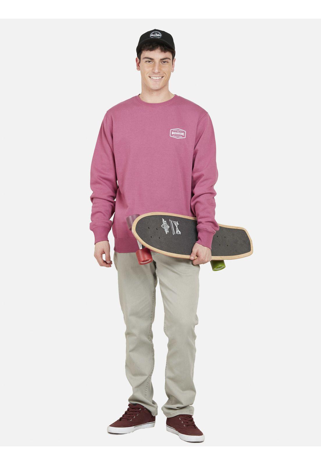 Poleron LETTER BADGE Hombre Burdeo Maui and Sons-3