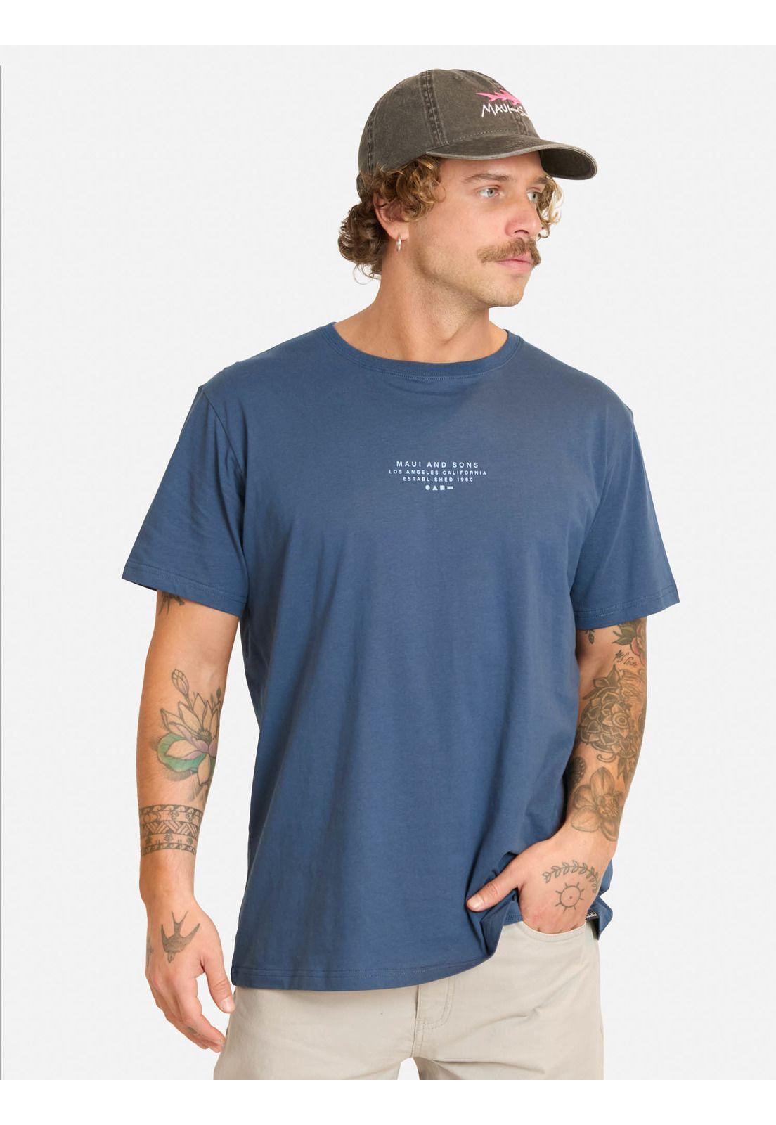 Polera MC Yanishi Celeste Hombre Maui And Sons-0