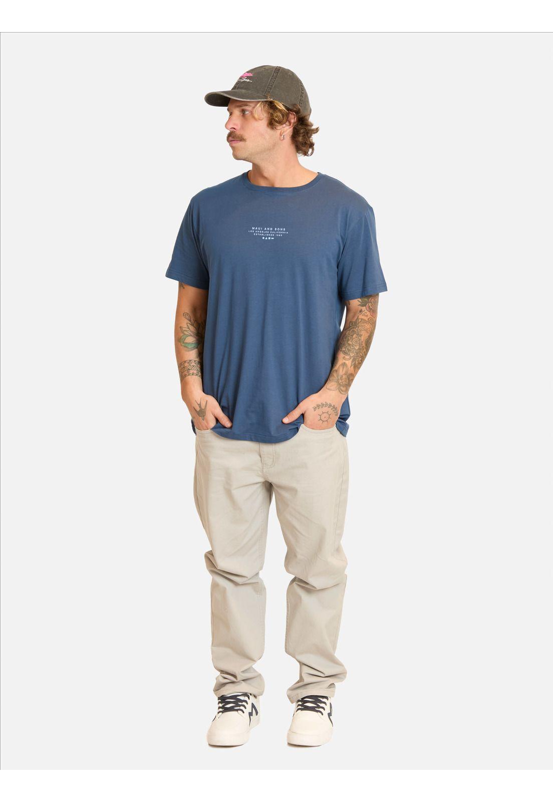 Polera MC Yanishi Celeste Hombre Maui And Sons-3