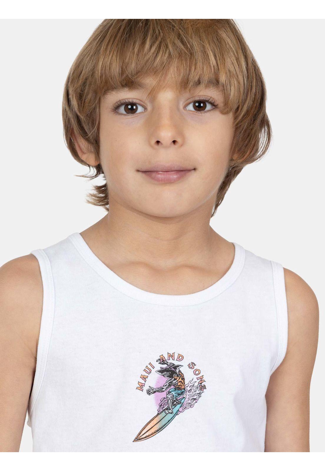 Polera SM Zoomy Blanco Infantil Maui And Sons-2