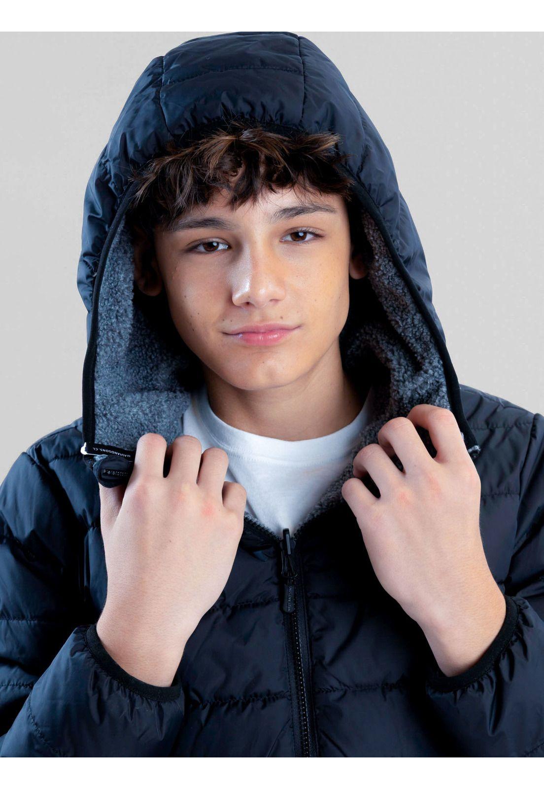 Parka Reversible Pacifica Negro Infantil Maui And Sons-3