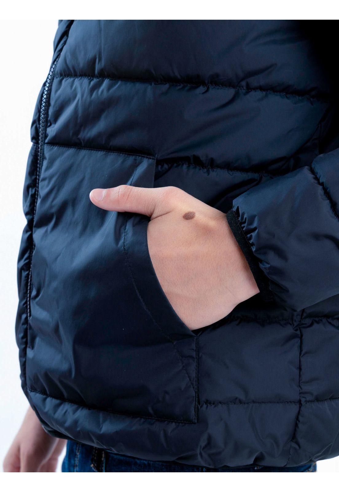 Parka Reversible Pacifica Negro Infantil Maui And Sons-4