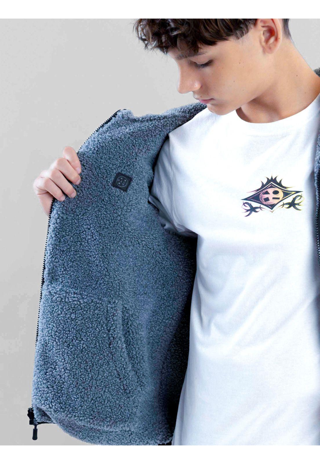 Parka Reversible Pacifica Negro Infantil Maui And Sons-5