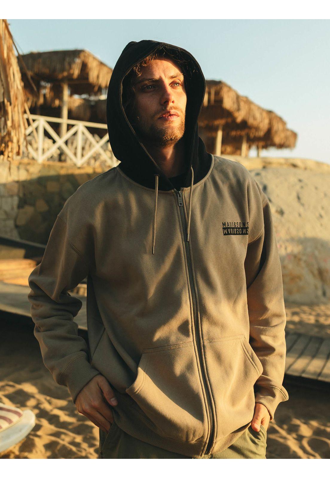 Poleron FZ Floor is lava Verde Hombre Maui And Sons-0