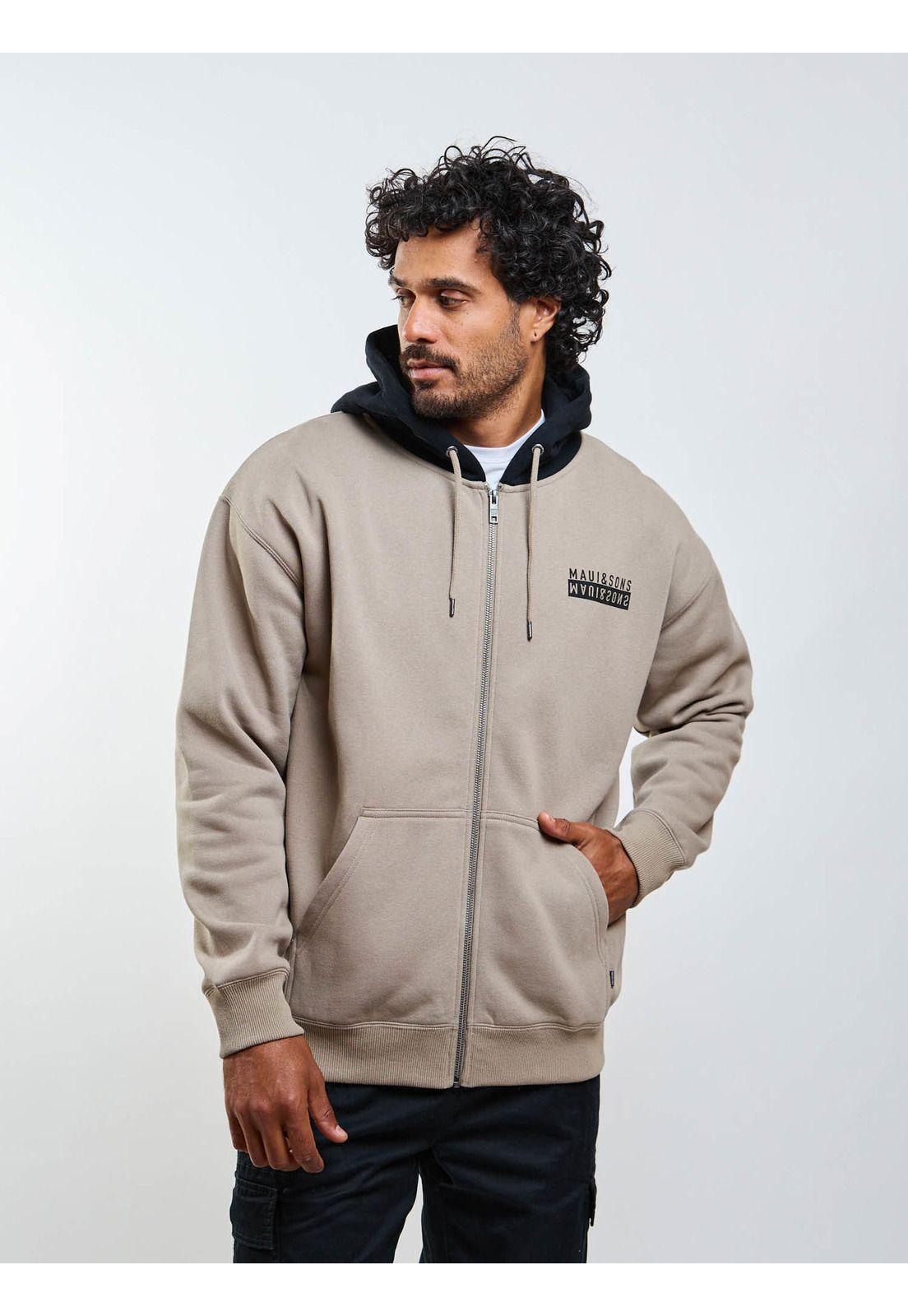 Poleron FZ Floor is lava Verde Hombre Maui And Sons-3