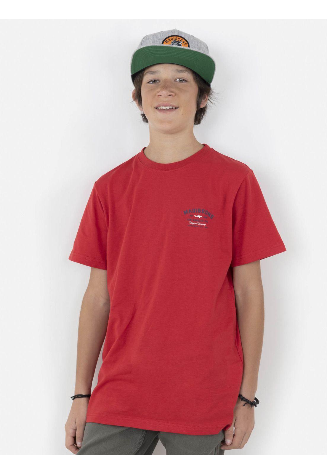 Polera VENICE LAX Juvenil Rojo Maui and Sons-0