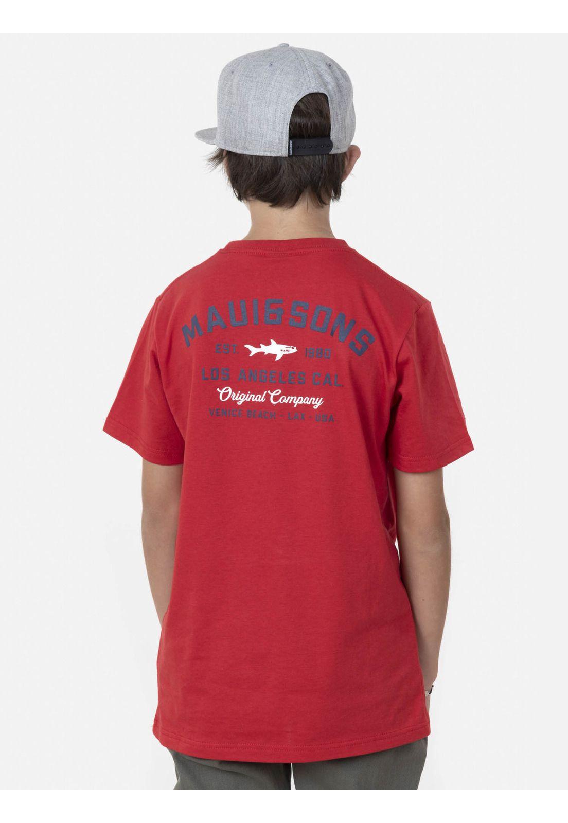 Polera VENICE LAX Juvenil Rojo Maui and Sons-1