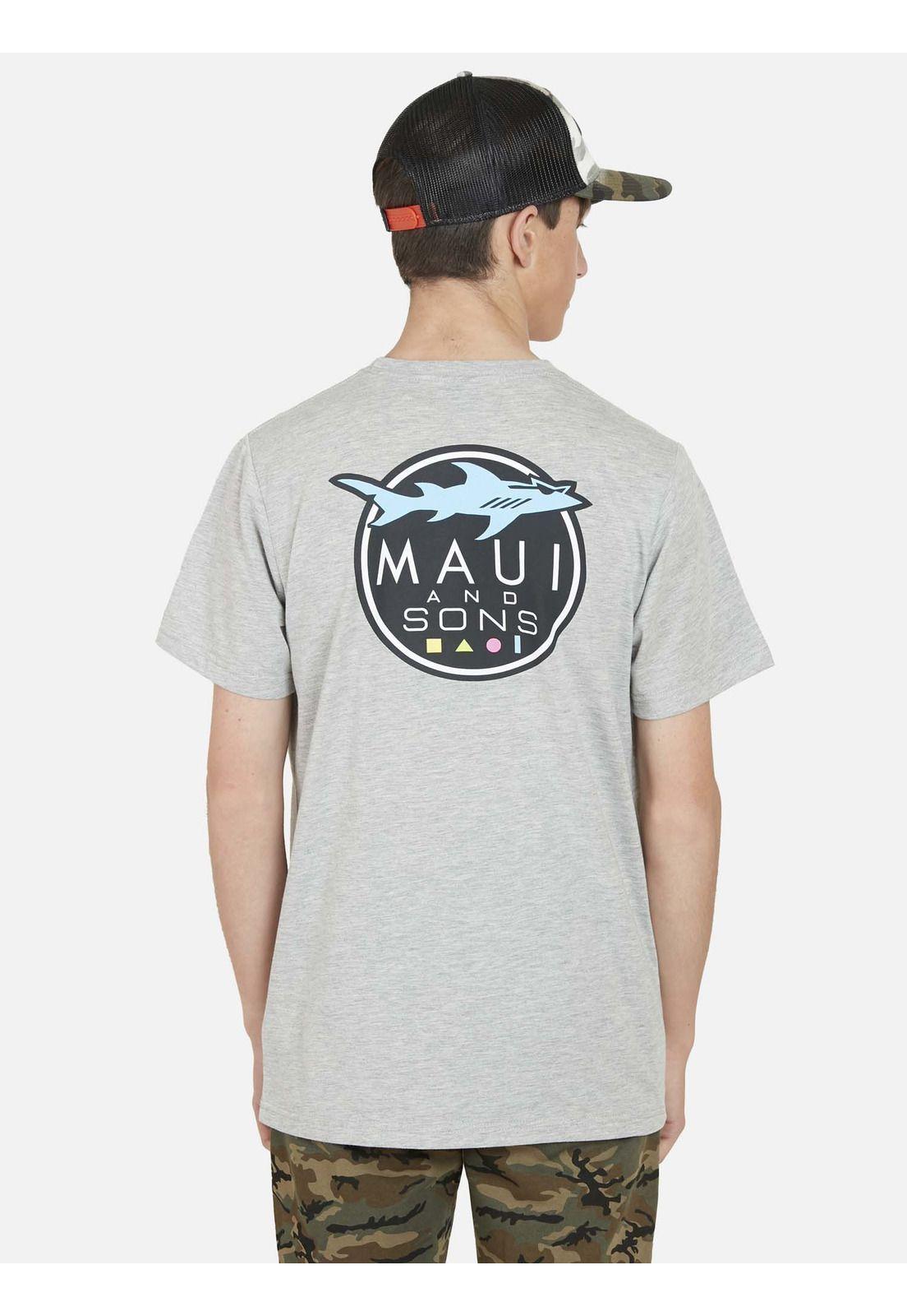 Polera SHARK COOKIE Juvenil Gris Oscuro Maui and Sons-1