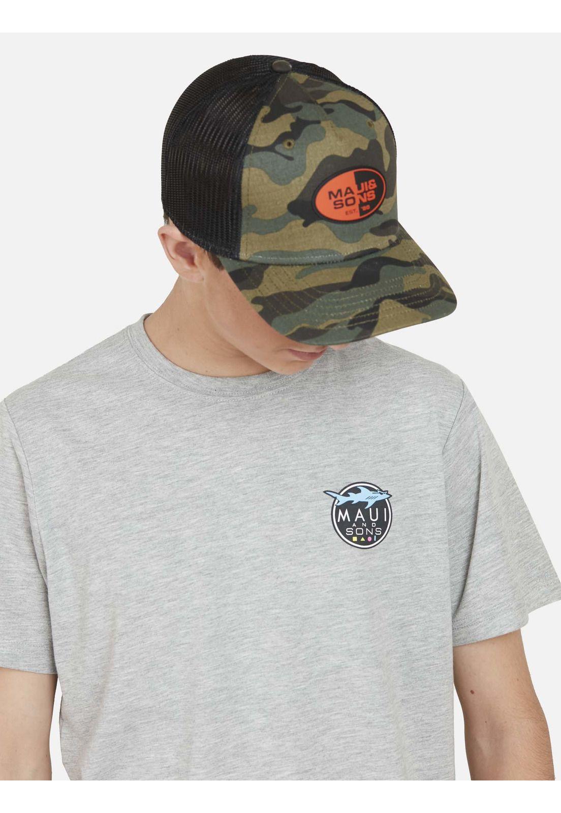 Polera SHARK COOKIE Juvenil Gris Oscuro Maui and Sons-2