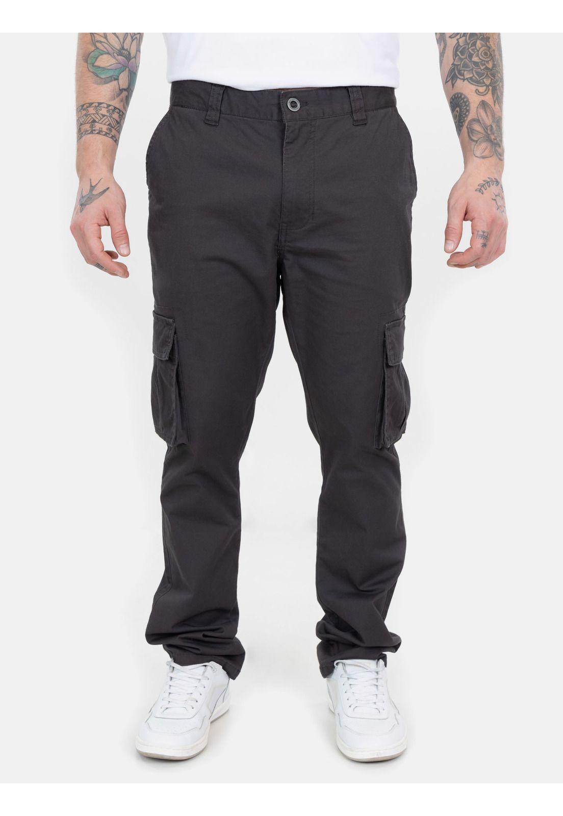 Pantalon Cargo Aloha Gris Hombre Maui And Sons-0
