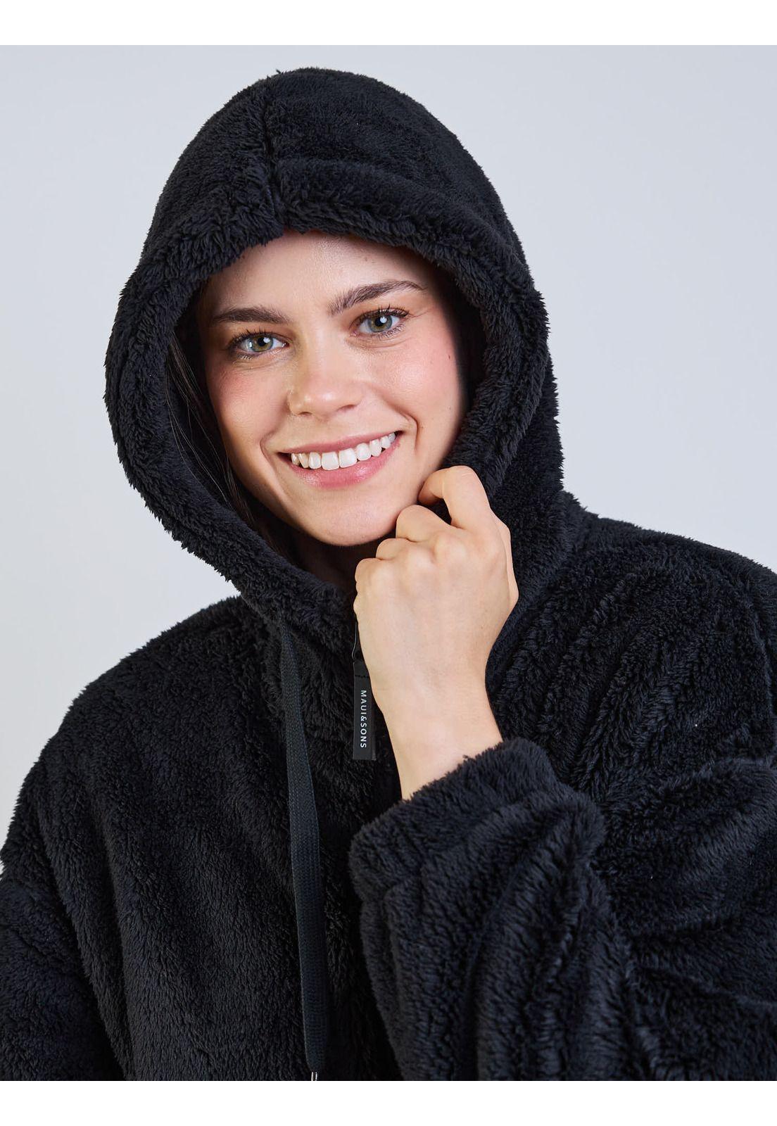 Poleron Chiporro Nimbus Negro Mujer Maui And Sons-3