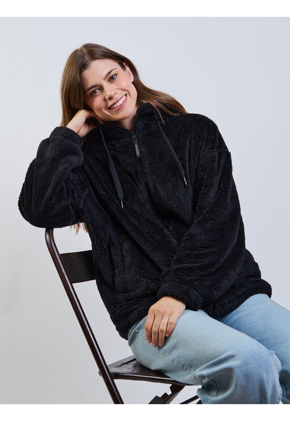 Poleron Chiporro Nimbus Negro Mujer Maui And Sons-6