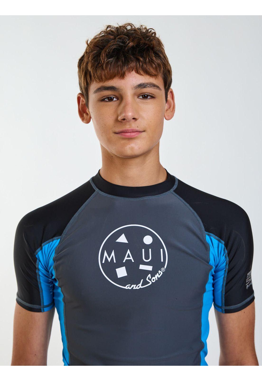 Polera UVP Coconut Gris Infantil Maui and Sons-3