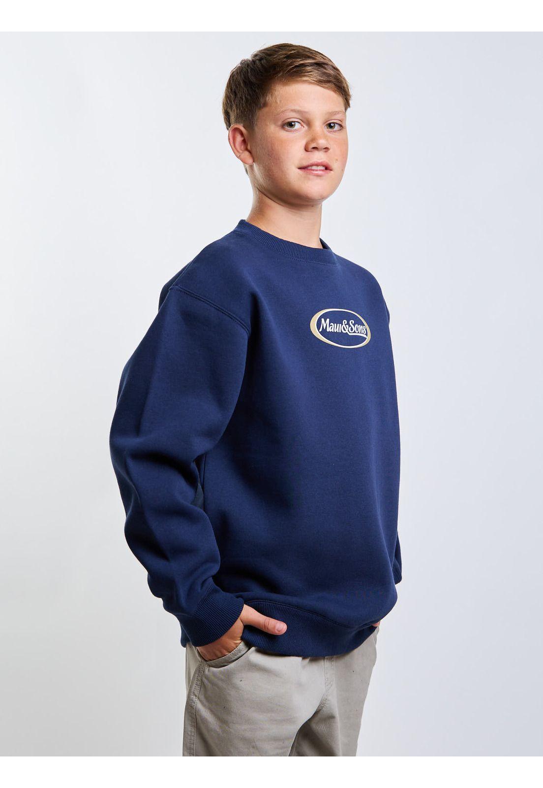 Poleron CR Shore Azul Infantil Maui And Sons-4