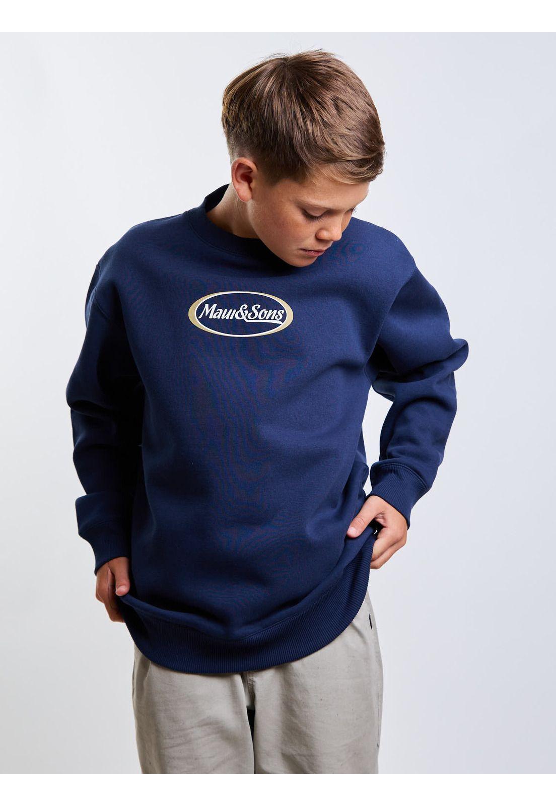 Poleron CR Shore Azul Infantil Maui And Sons-5
