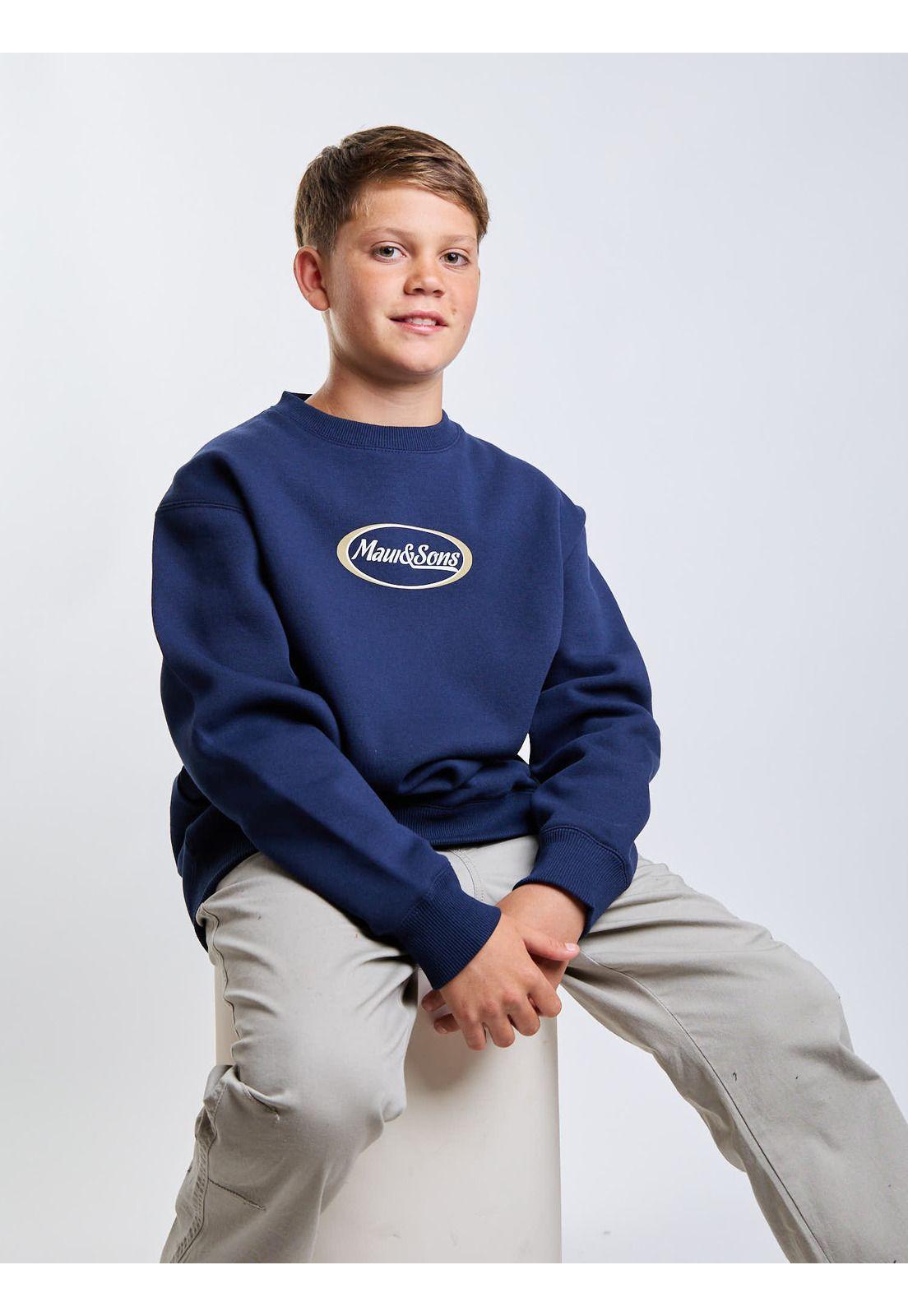 Poleron CR Shore Azul Infantil Maui And Sons-6