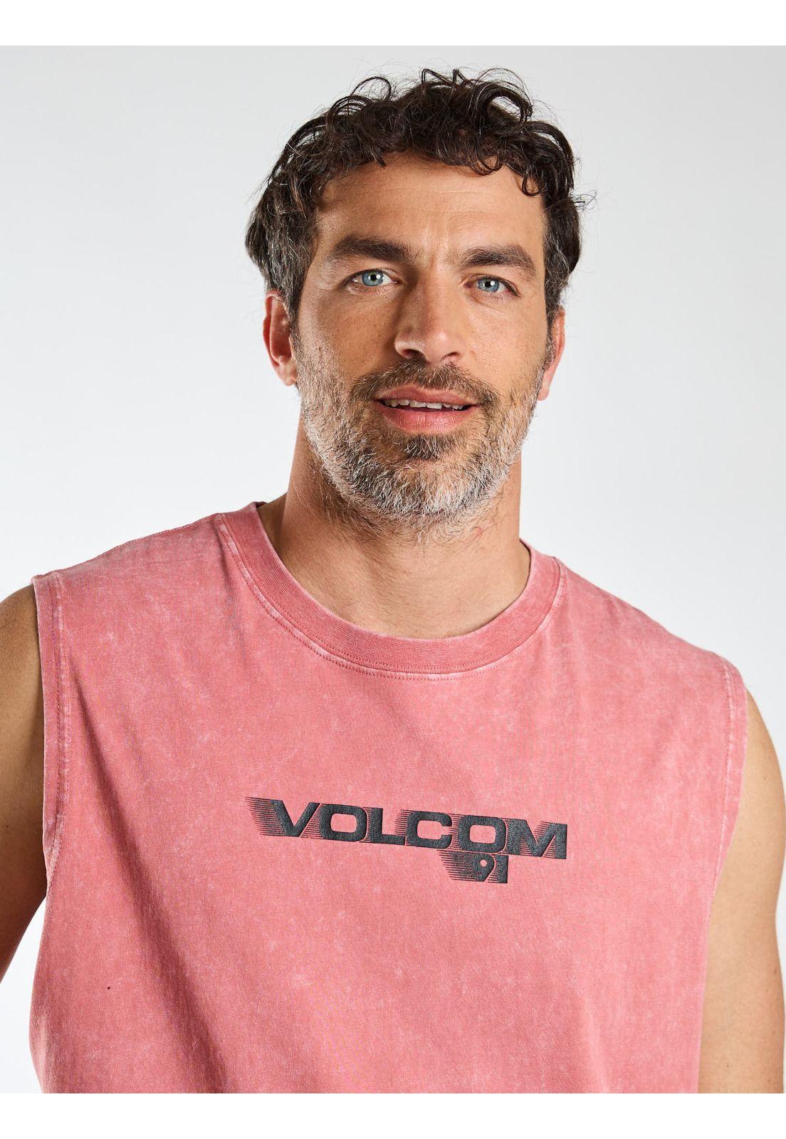 Polera SM Flux Burdeo Hombre Volcom-4