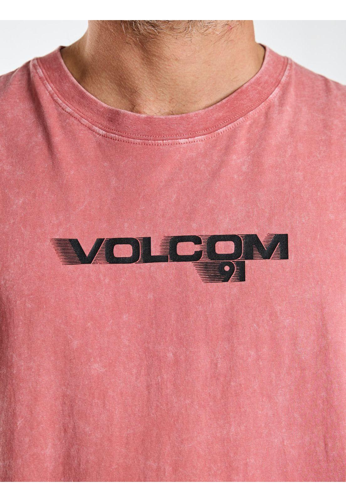 Polera SM Flux Burdeo Hombre Volcom-5