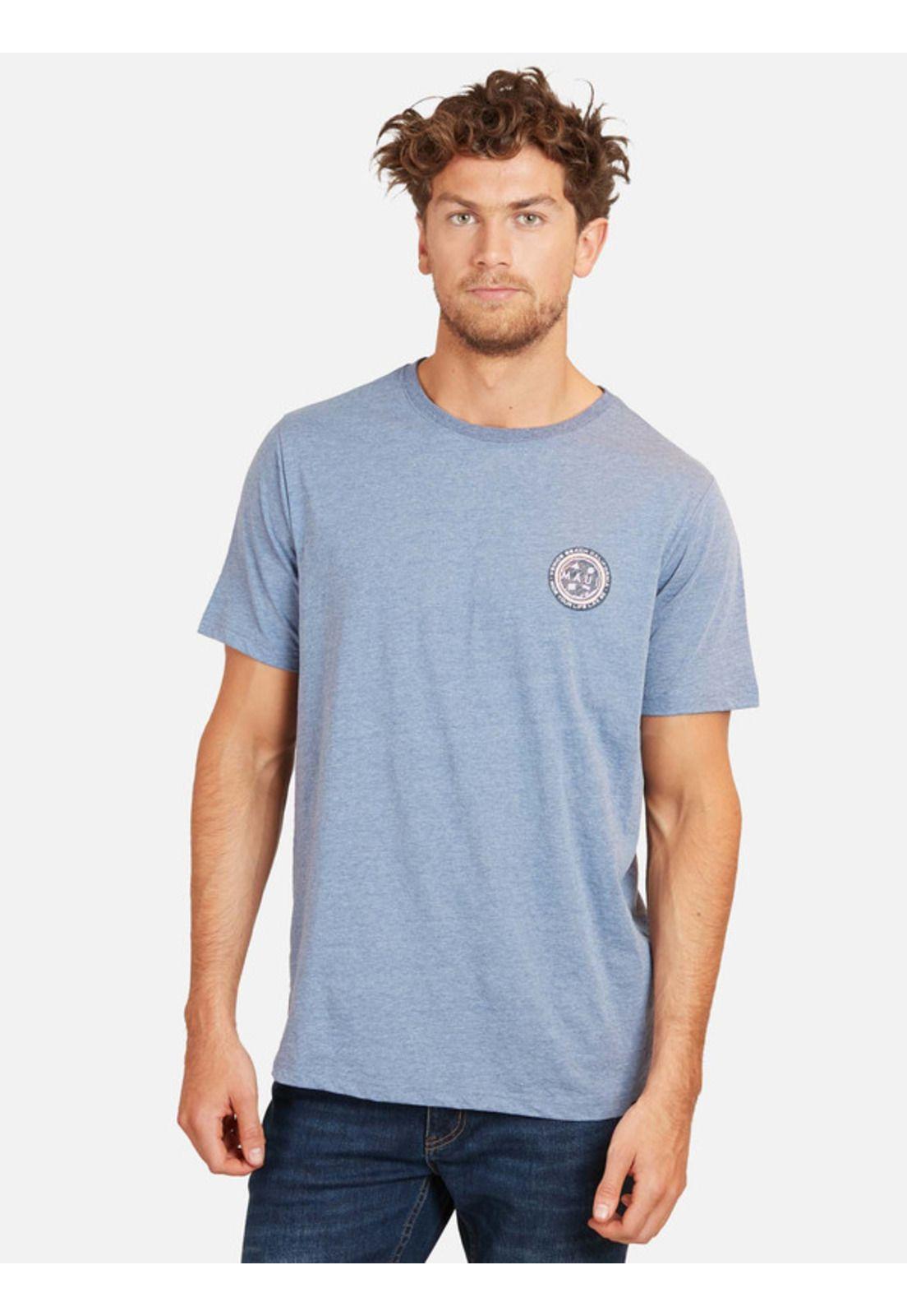 Polera V Beach Ss Tee Hombre Azul Maui And Sons-0