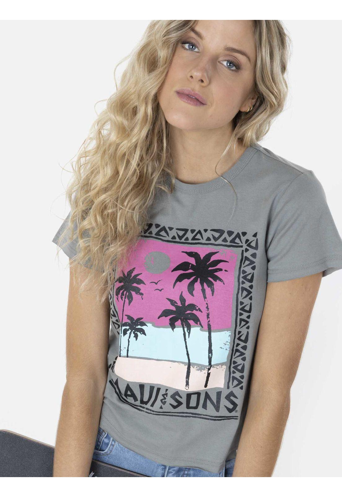 Polera SUNSET Mujer Verde Maui and Sons-2