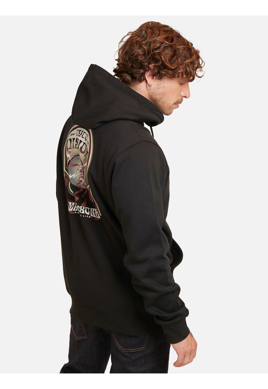 Poleron Piramid Negro Hombre Maui And Sons-1