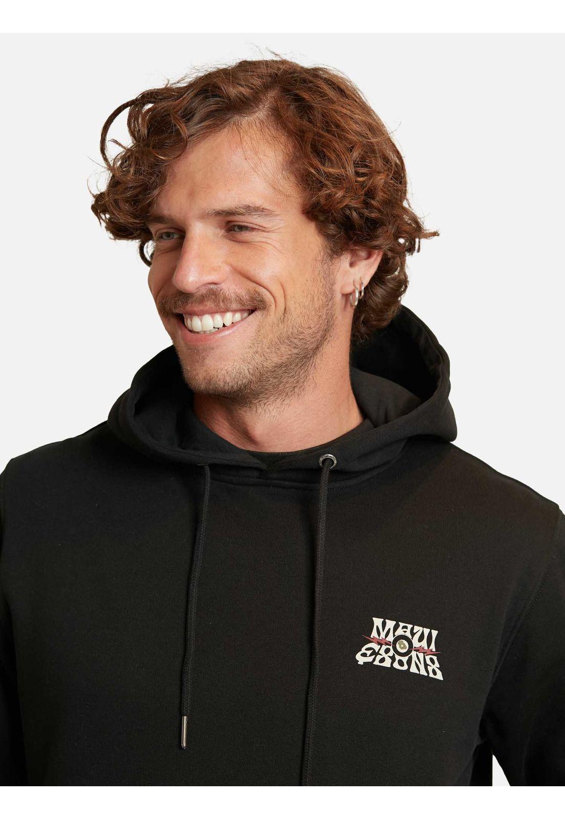 Poleron Piramid Negro Hombre Maui And Sons-2