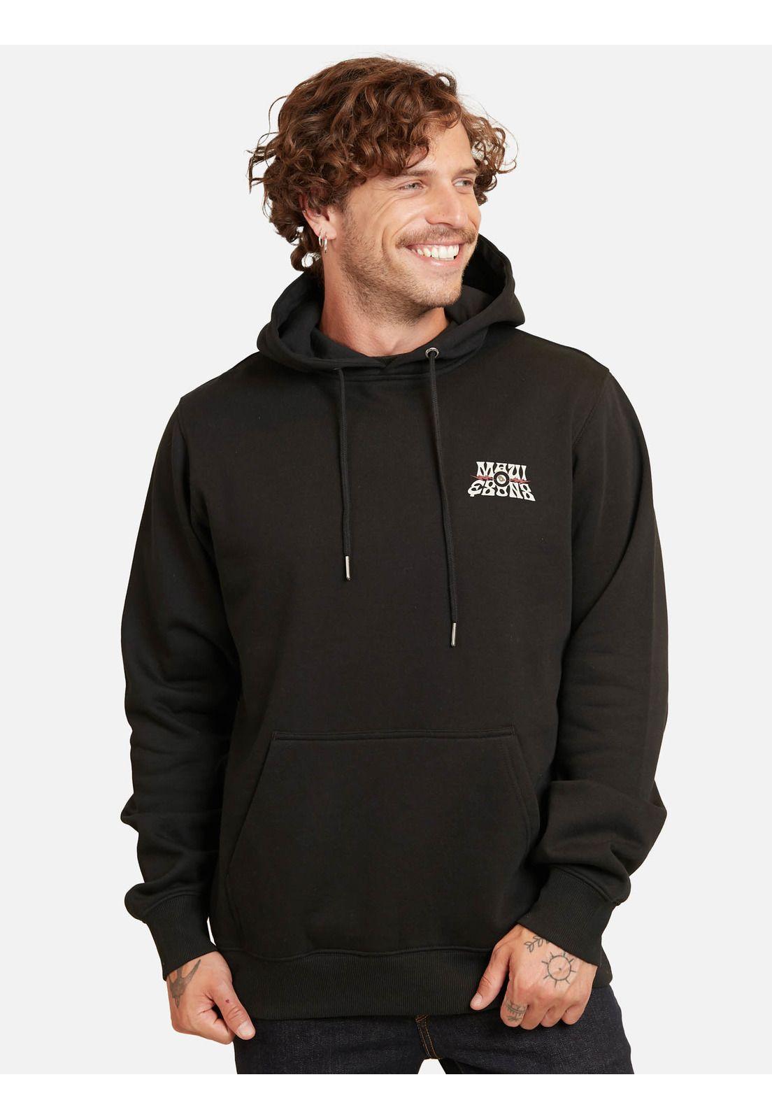 Poleron Piramid Negro Hombre Maui And Sons-0