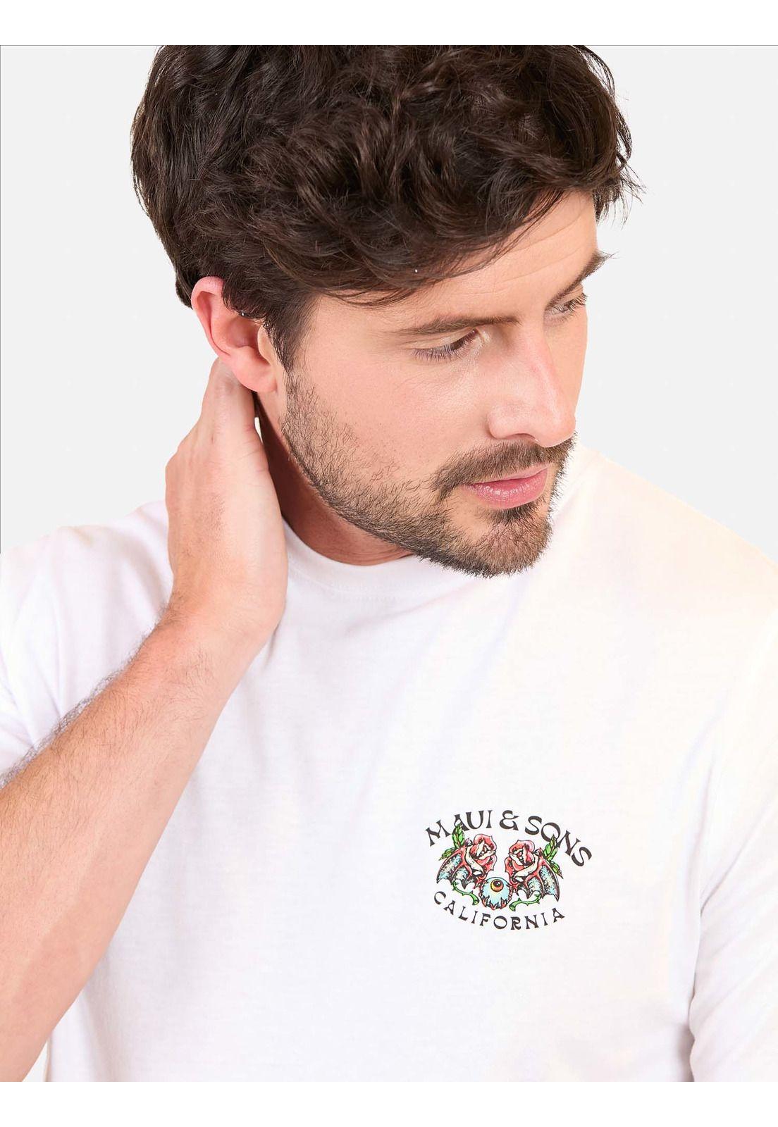 Polera MC Golden Serenade Blanco Hombre Maui And Sons-2